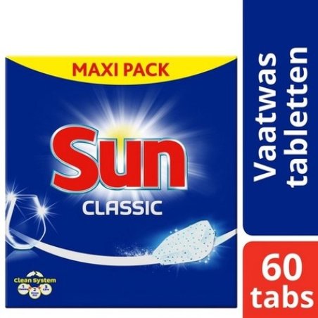Sun Dishwasher Tablets Classic Normal 60 Pieces
