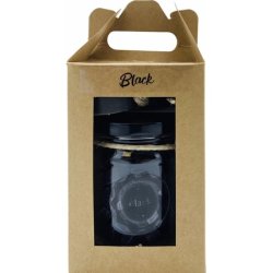 Soap & Gifts Giftset Pot And Cord Soap Black