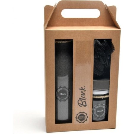 Soap & Gifts Giftset Xl Black Perfect For Shower & Bath