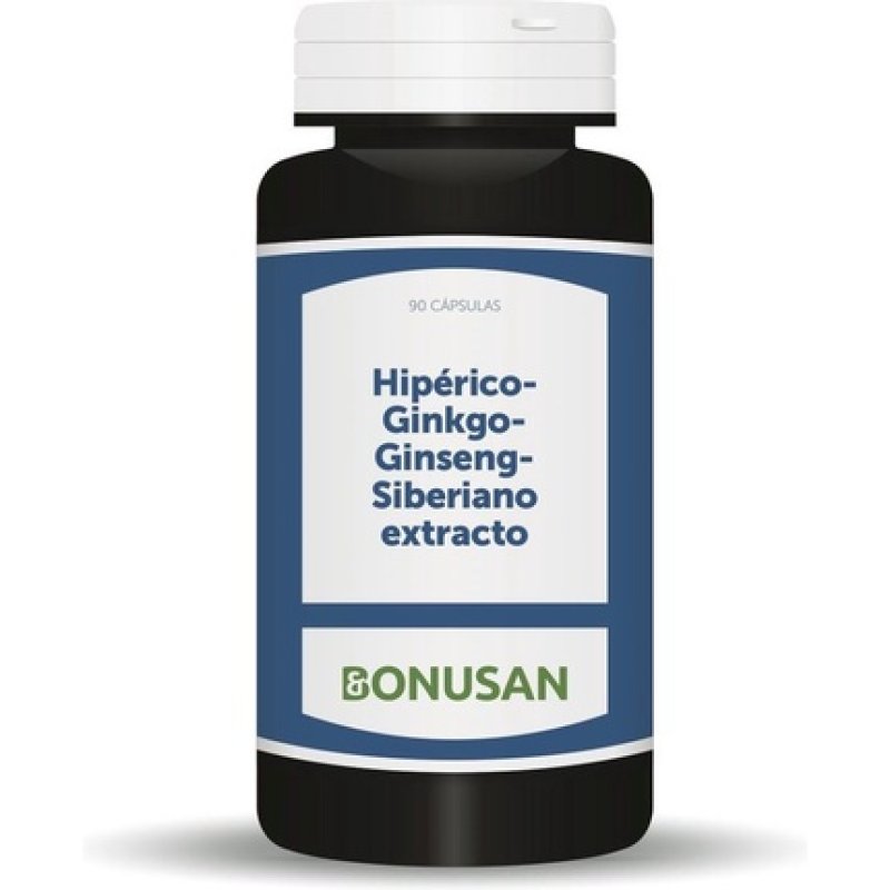 Bonusan Hiperico Ginkgo Ginseng 90 Capsules