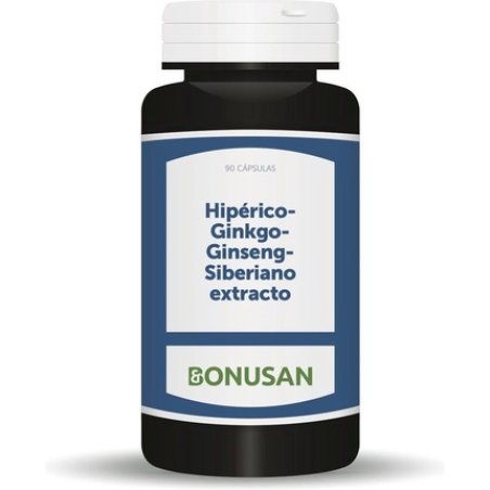 Bonusan Hiperico Ginkgo Ginseng 90 Capsules