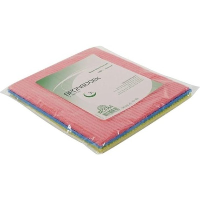 Betra Sponge Cloth 3 Pieces Assorted Color