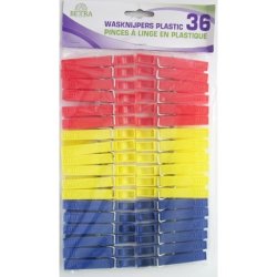 Betra Plastic Clothespins 36 Pieces
