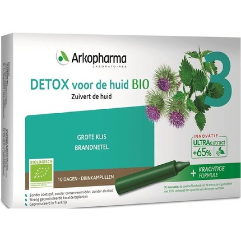 Arkopharma Arkofluids Bio Detox Skin 10 Ampoules