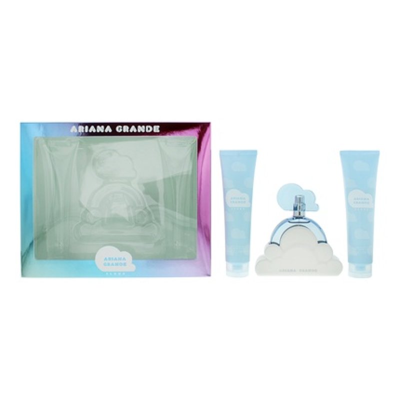 Ariana Grande Cloud 3 Piece Gift Set Eau De Parfum 100ml And Body Souffle 100ml