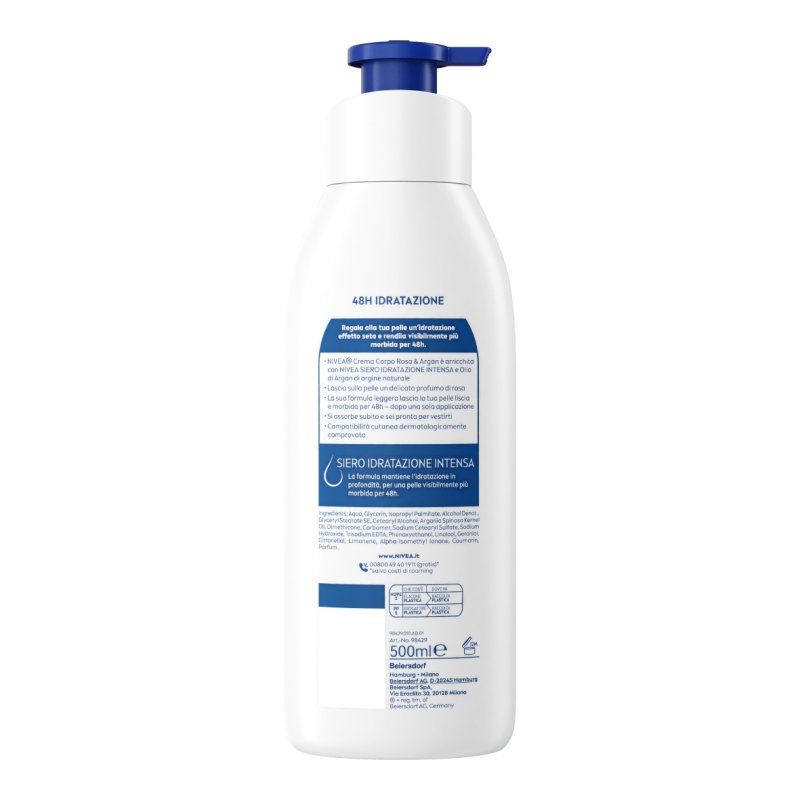 NIVEA Rosa & Argan 500 ml Crème Femmes