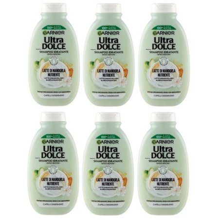 Garnier Ultra Dolce Moisturizing Shampoo Almond Milk Organic Nutrient 250 Milliliters