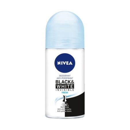 Nivea Deodorant Rollon 50 Ml Invisible Black & White Fresh