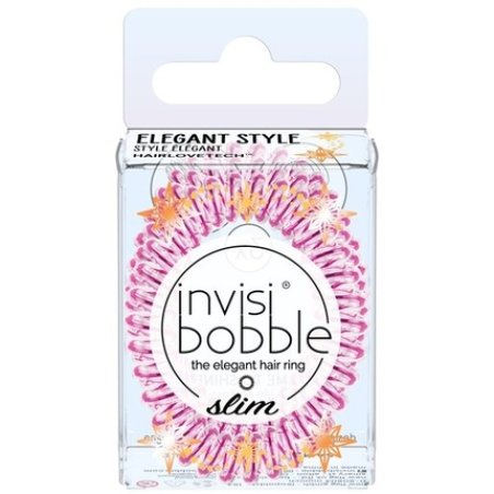 Invisibobble Slim Time To Shine La Vie En Rose Hair Rings Pack Of 3