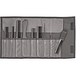Jaguar Aline Comb Set Including Case 9 Pieces Black