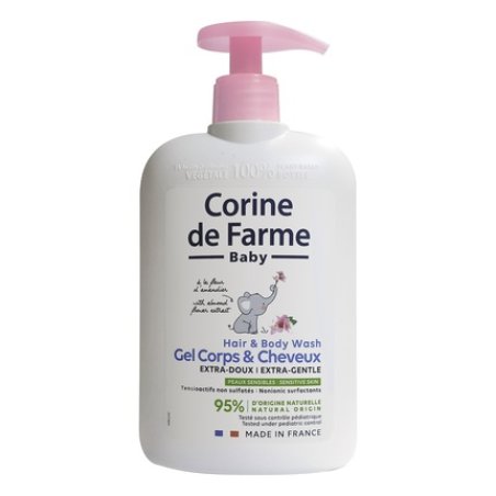 Forte Sweeden Corine De Farme Bebe Extra Delicate 2in1 Body And Hair Wash Almond 500ml