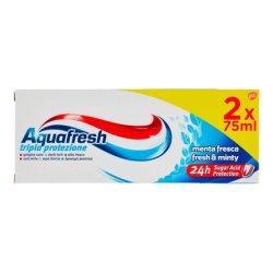Aquafresh Fresh Mint Toothpaste Twin Pack 75 Ml X 2