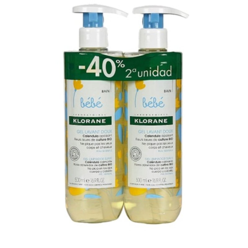 Klorane Baby Gentle Cleansing Gel Set 2 Pieces