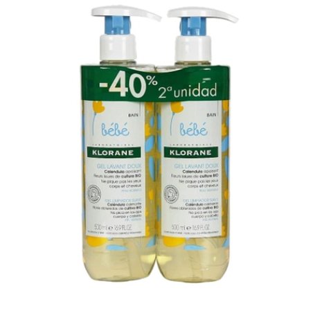 Klorane Baby Gentle Cleansing Gel Set 2 Pieces