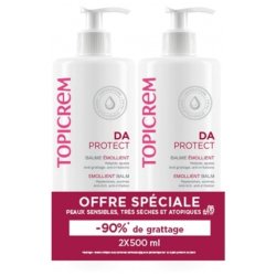 Topicrem Da Emollient Balm 2 X 500ml