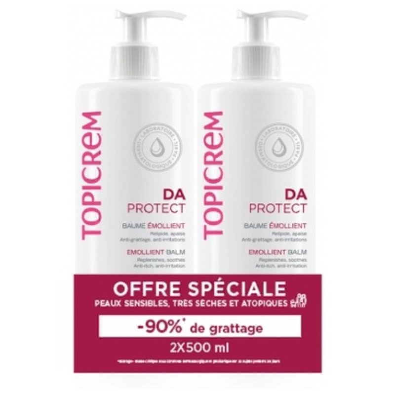 Topicrem Da Emollient Balm 2 X 500ml
