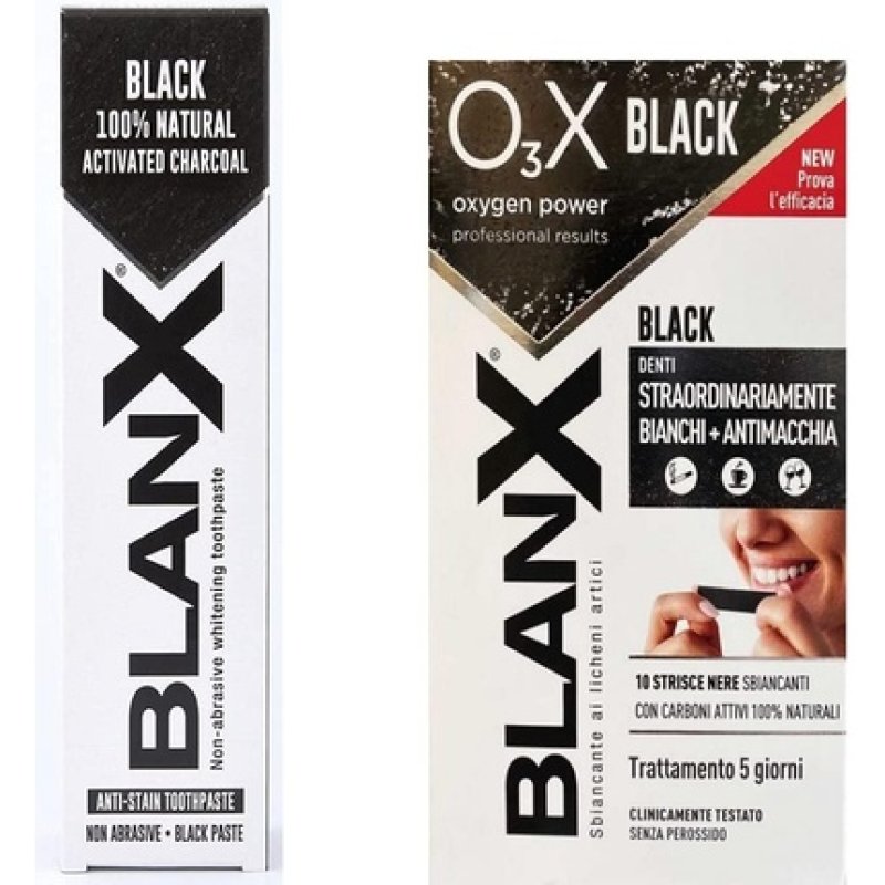 Blanx Whitening Strips For Teeth O3x Oxygen Power Active Charcoal