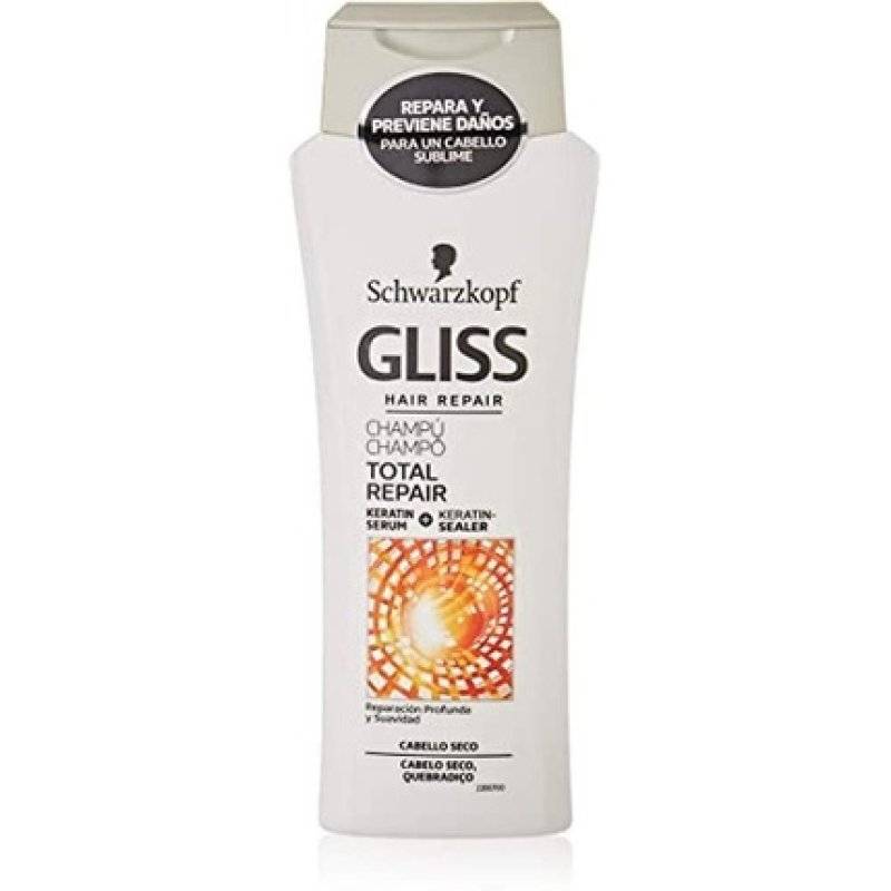 Gliss Total Repair Shampoo For Damaged Hair 250 Milliliters By Gliss