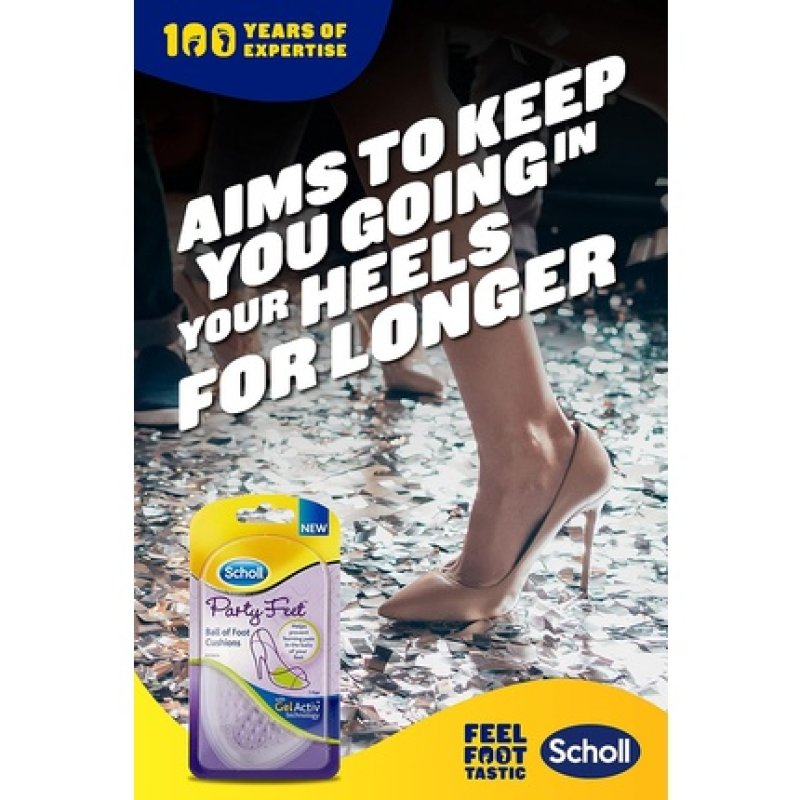 Scholl Party Feet Ball of Foot Gel Cushions