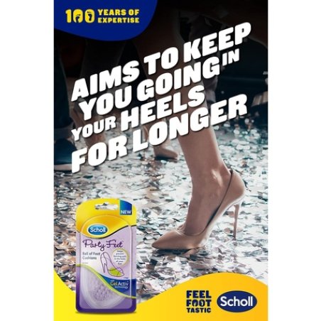 Scholl Party Feet Ball of Foot Gel Cushions