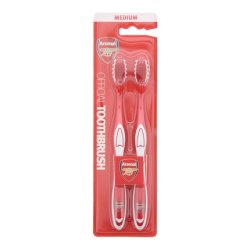 Epl Arsenal Medium Toothbrush 2pcs
