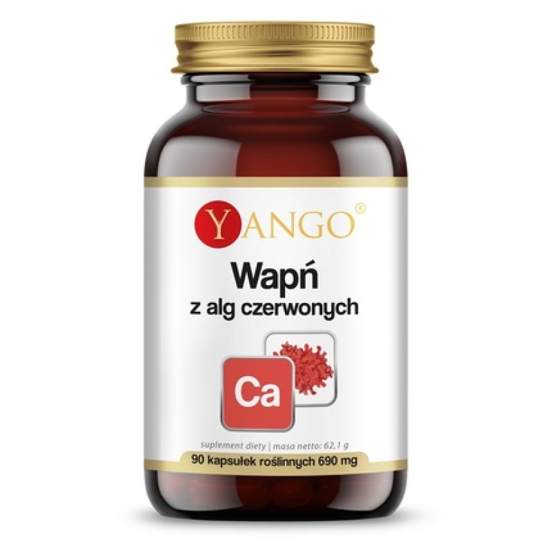 Yango Calcium From Red Algae Dietary Supplement 90 Capsules
