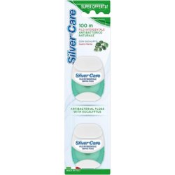Silver Care Antibacterial Dental Floss 2 Pieces X 50 Meters