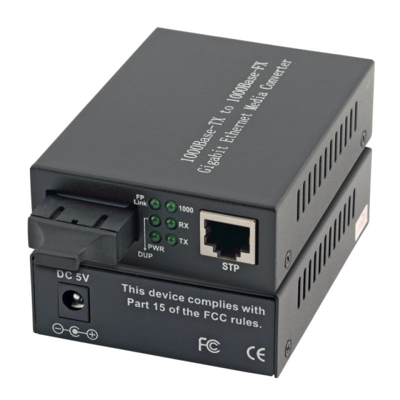 EFB Elektronik EL024V2 convertisseur de support réseau 1000 Mbit/s Multimode Noir