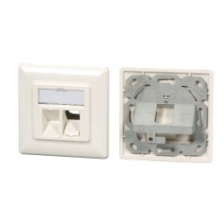 EFB Rahmenset 2-Port, für Keystones, DIN49075, weiß