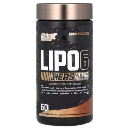Nutrex Lipo6 Black Hers Ultra Concentrate With Caffeine 60 Capsules