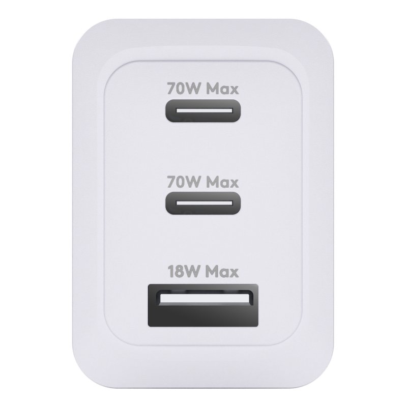 dbramante1928 IT - EU W. Charger - 2xUSB-C 70W 1xUSB-A - WHT