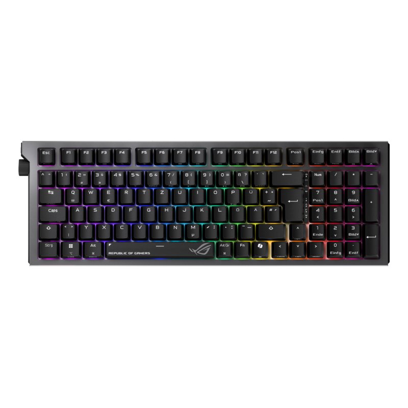 ASUS ROG Strix Morph 96 Wireless keyboard Gaming USB RF Wireless Bluetooth QWERTZ German Black