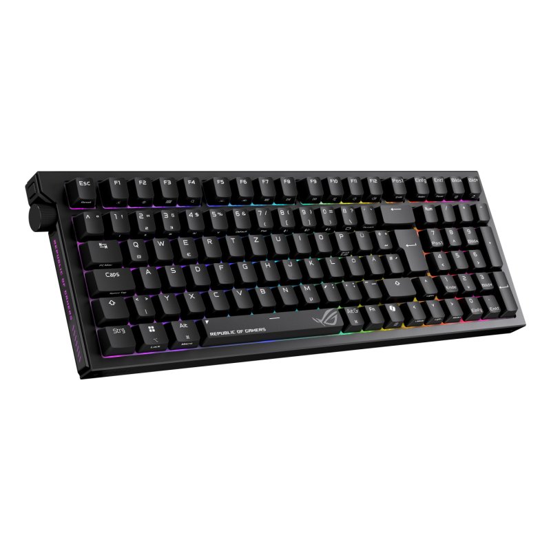 ASUS ROG Strix Morph 96 Wireless clavier Gaming USB RF Wireless Bluetooth QWERTZ Allemand Noir