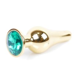 Mylove Metal Anal Plug Gold Green