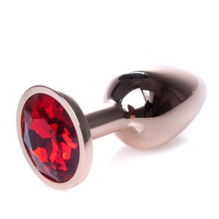 Mylove Metal Anal Plug Silver Red