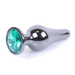 Mylove Metal Anal Plug Dark Silver Green