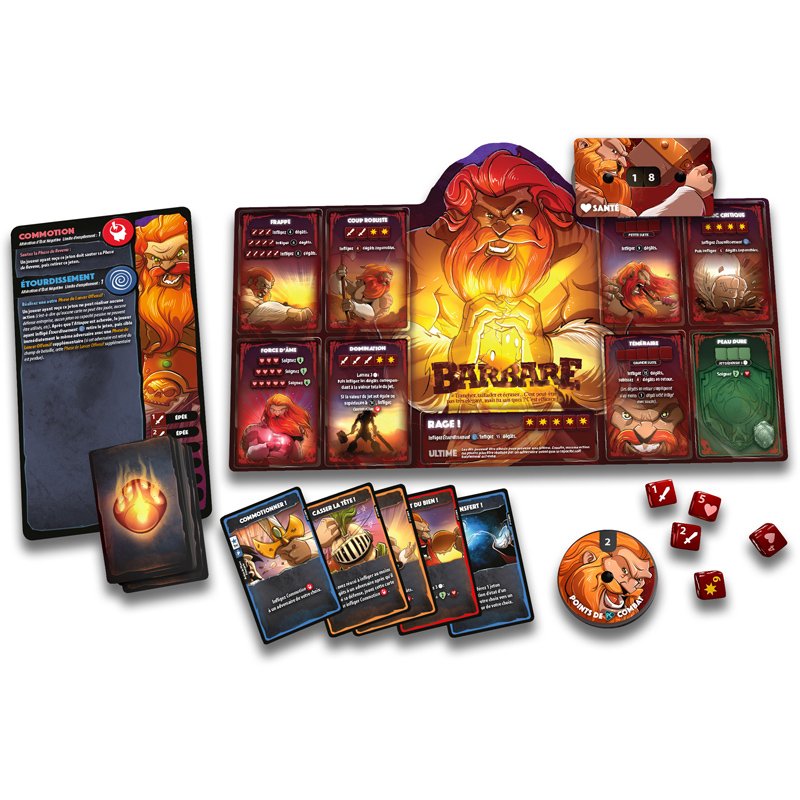 DICE THRONE BARBARE VS ELFE