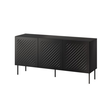 Cama Commode SIENA 150.5x40x75 noir mat