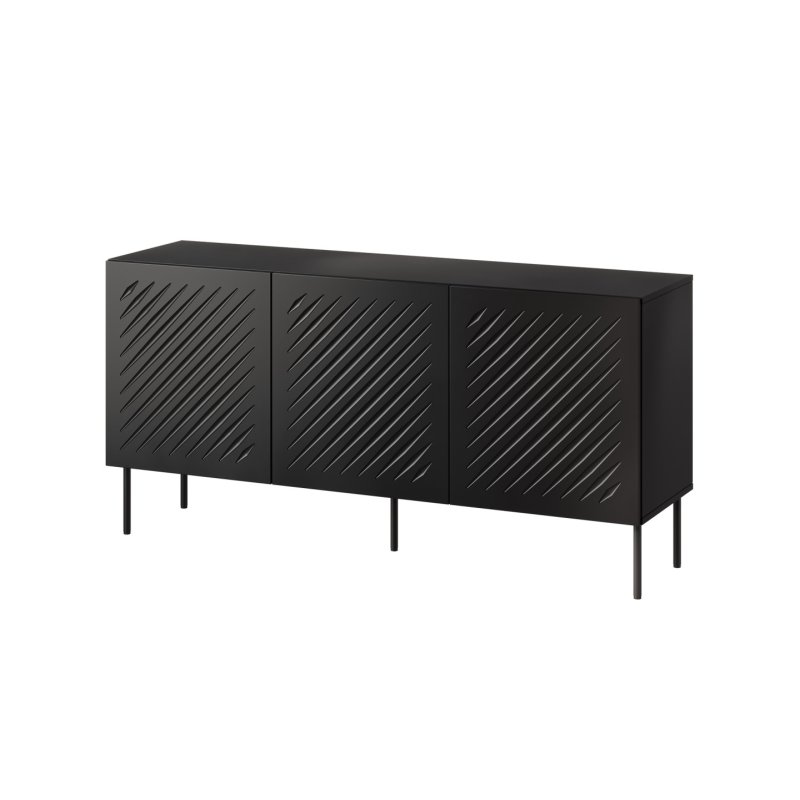 Cama Commode SIENA 150.5x40x75 noir mat