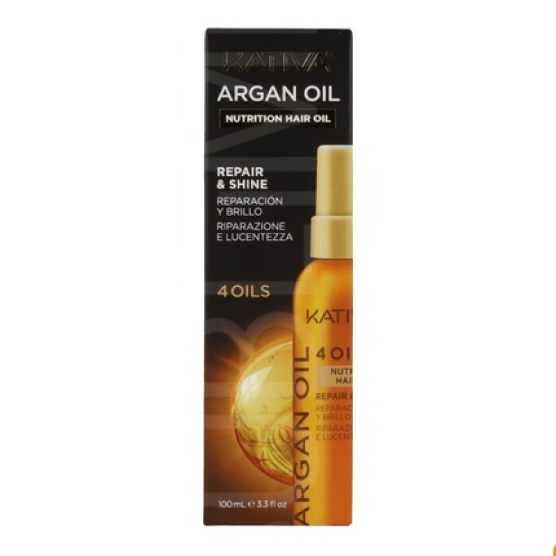 Kativa Argan Oil Nutrition Hair Repair & Shine 4 Oils 100 Ml