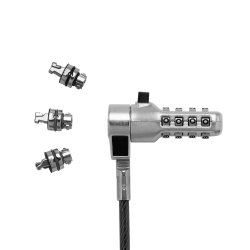 DICOTA D32128 câble antivol Noir, Acier 2 m