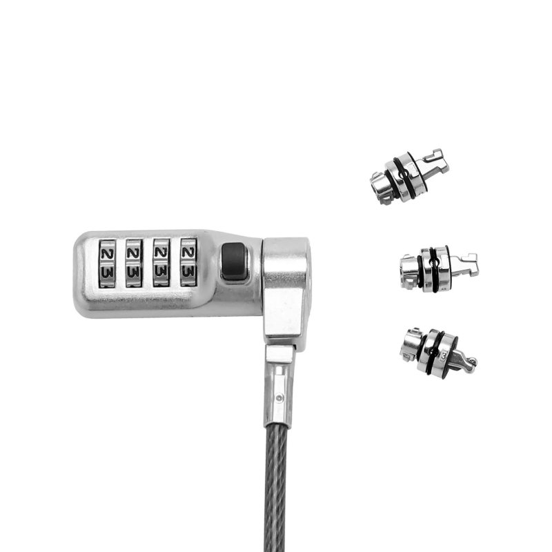 DICOTA D32128 câble antivol Noir, Acier 2 m