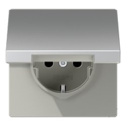 JUNG AL 1520 KL socket-outlet CEE 7/3 Aluminium