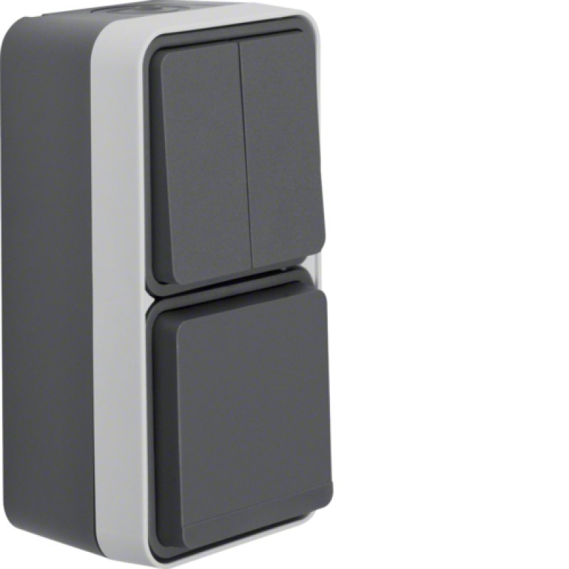 Hager 47903515 light switch Grey
