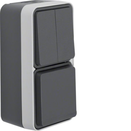 Hager 47903515 interrupteur d'éclairage Gris