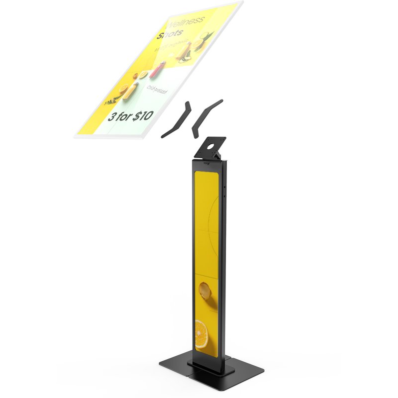 Compulocks Brandable Floor Stand for the Samsung E-Paper Smart Signage - Black