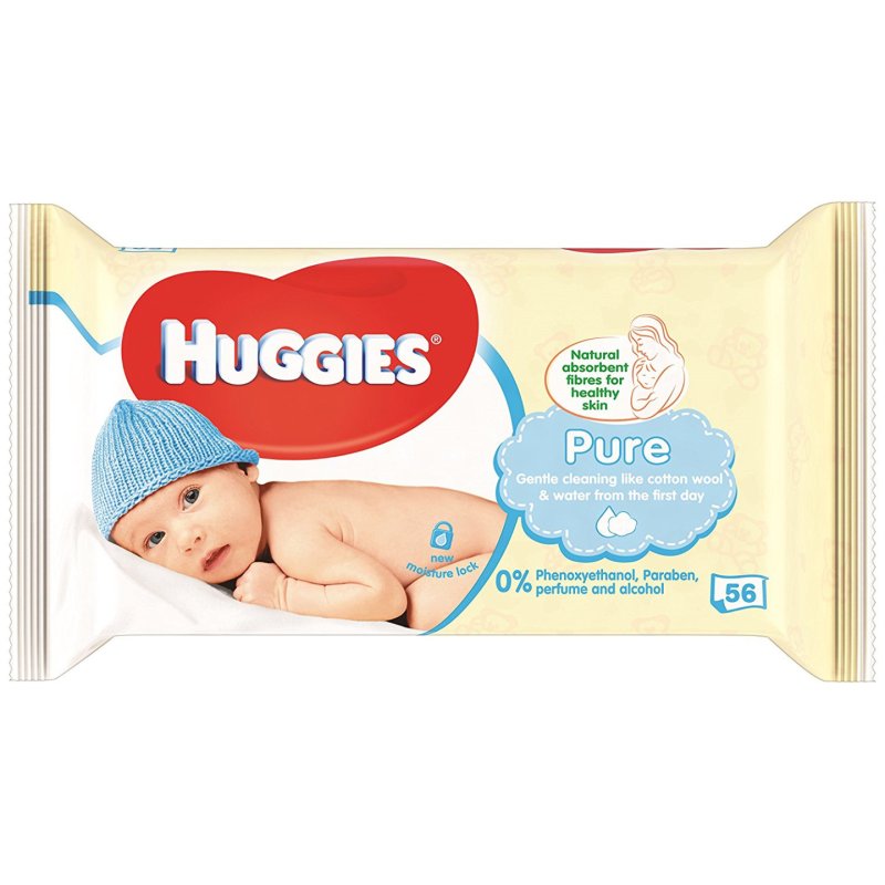 Huggies Baby Wipes 56 Pack Pure Gentle And Safe For Your Baby