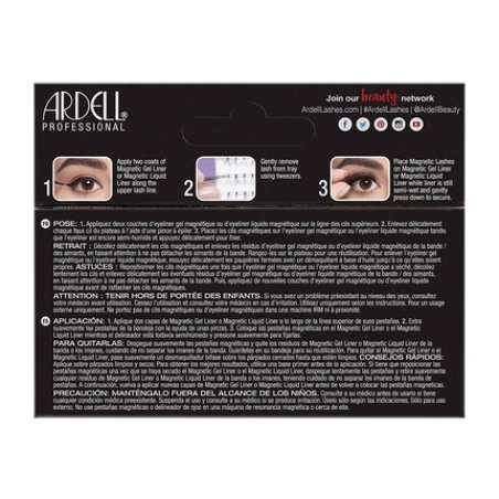 ARDELL Magnetics Individual Medium Magnetic Real Hair Eyelash Extensions for Natural Volume Without Glue