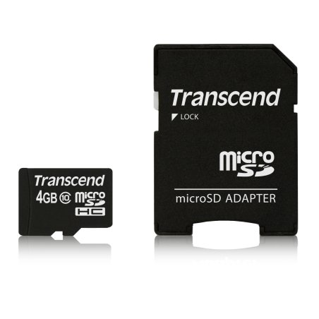 4GB microSD w/adapter Class10