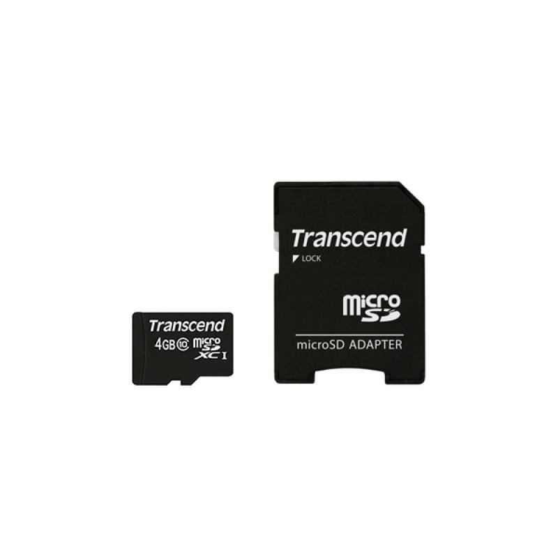 4GB microSD w/adapter Class10